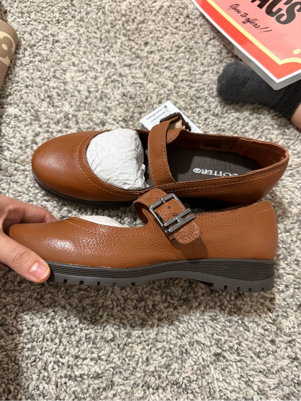 Bottero NWT Brown Mary Jane Loafers for Women